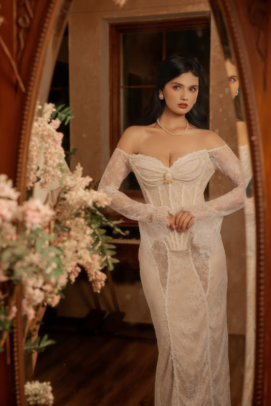 Feathers of Lumen Corset Dress