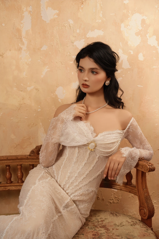 Feathers of Lumen Corset Dress