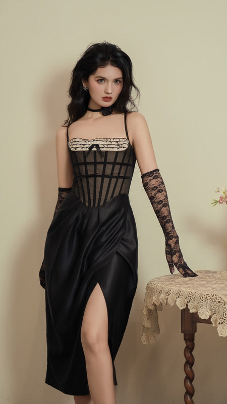 Fishtail Noir Corset Dress