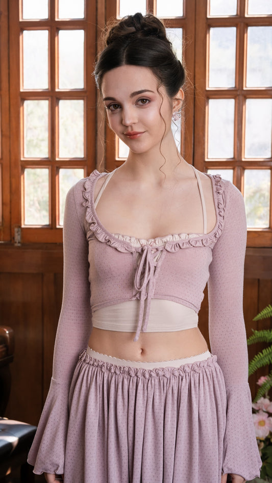 Coral Miss Knitted Set