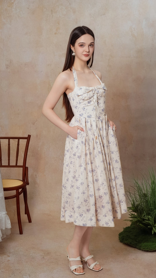 The Cobalt Dream Corset Dress
