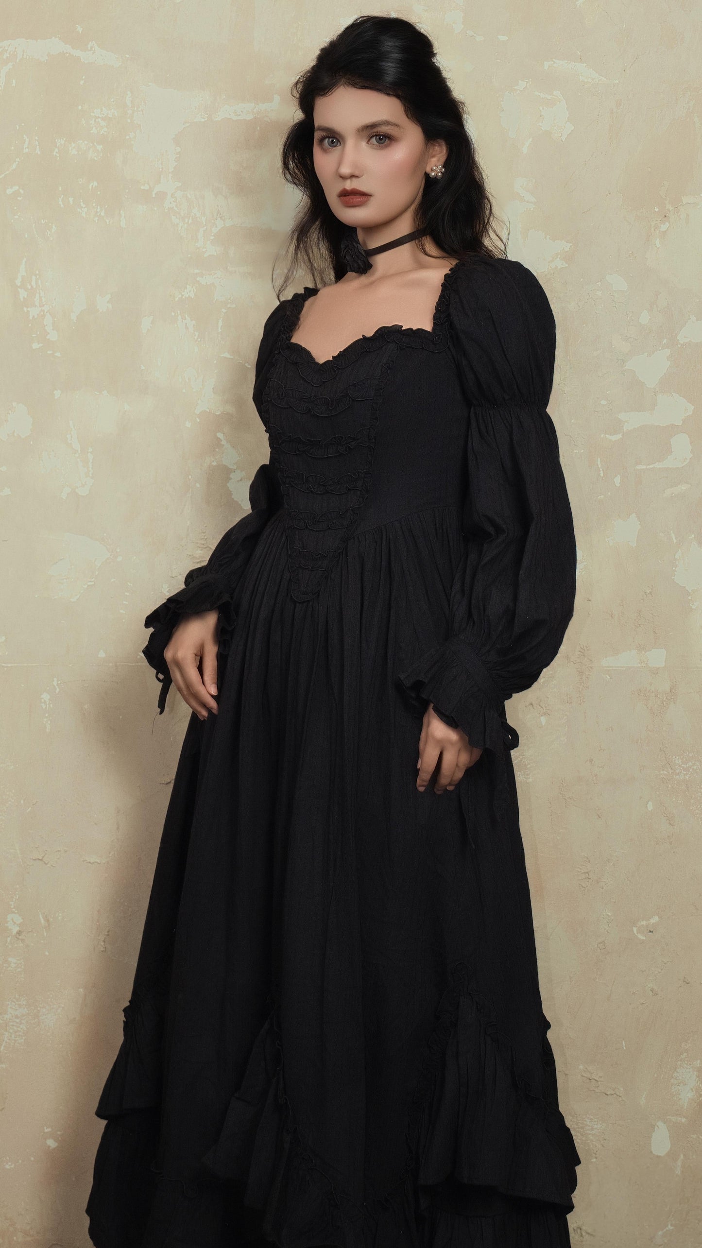 Moonlit Mourning Corset Dress