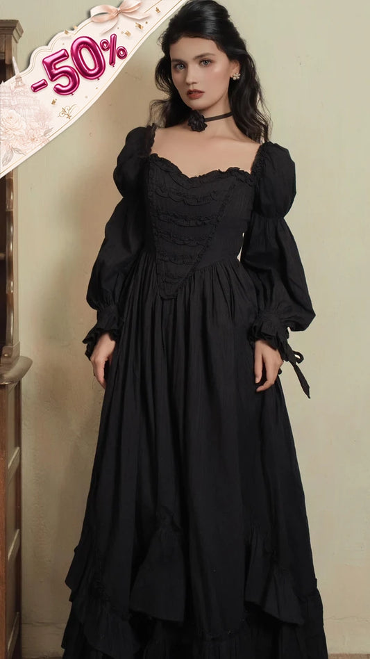 Moonlit Mourning Corset Dress
