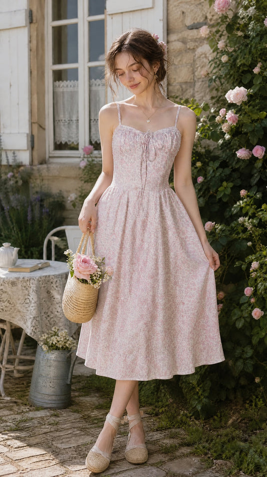 Lavender Breeze Slip Cottagecore Dress