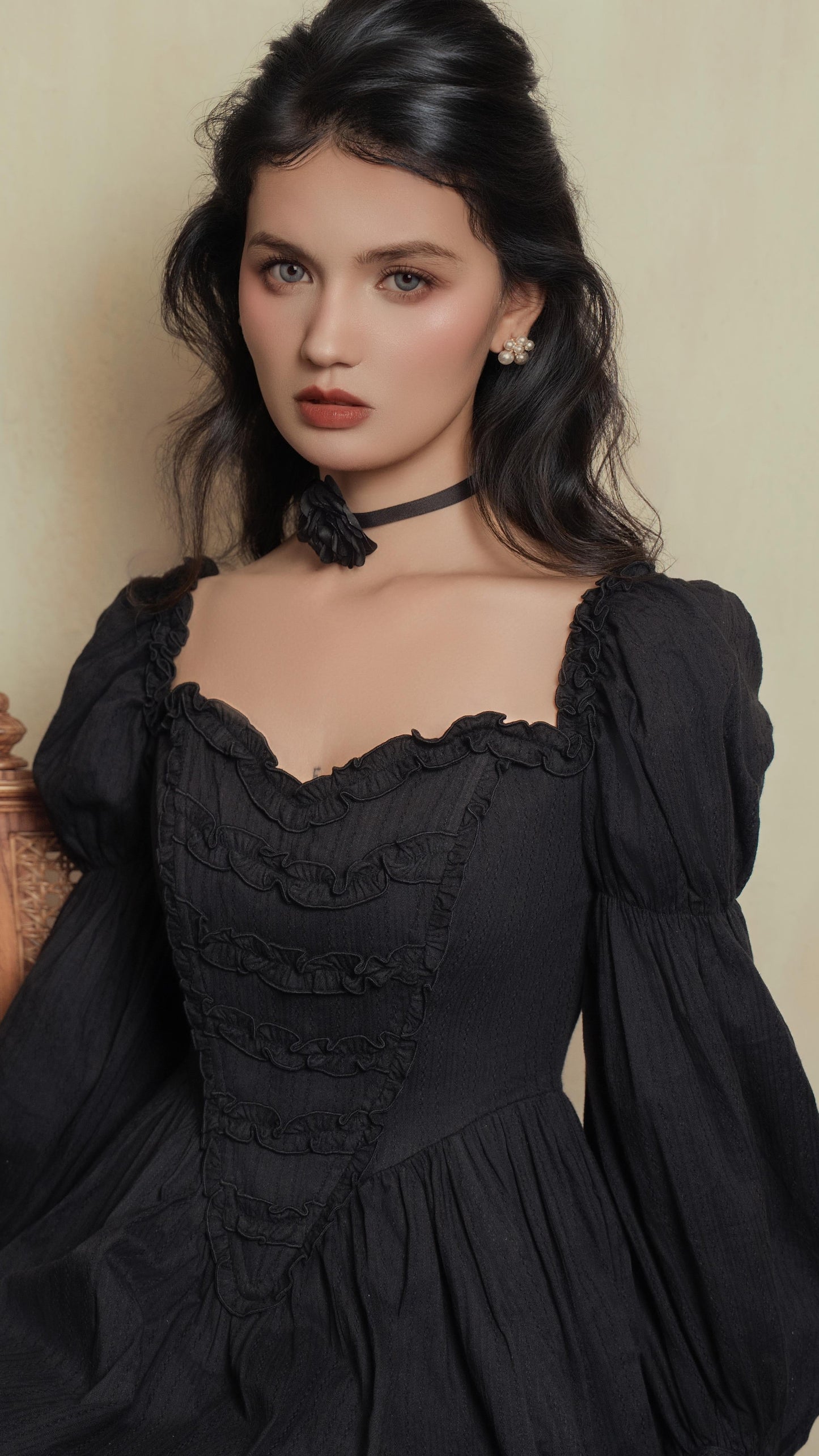 Moonlit Mourning Corset Dress