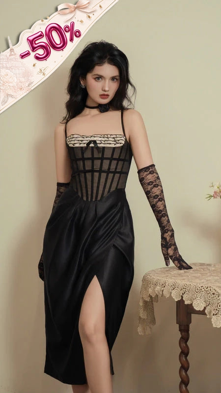 Fishtail Noir Corset Dress