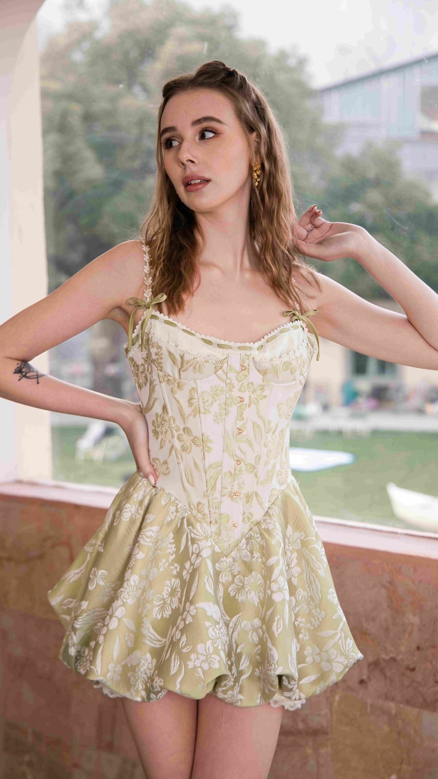 Garden Lace Corset Dress