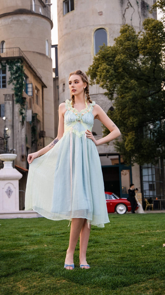 Garden Whisper Corset Dress