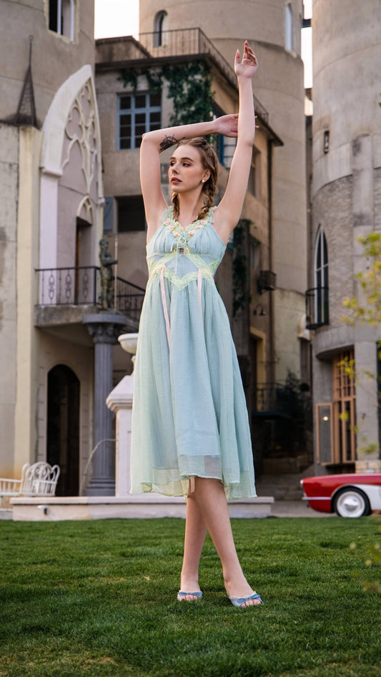 Garden Whisper Corset Dress