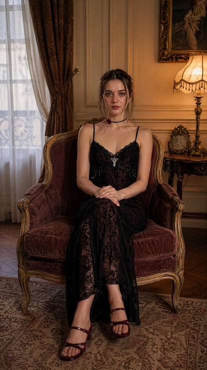 Scarlet Essence of the Night Dress