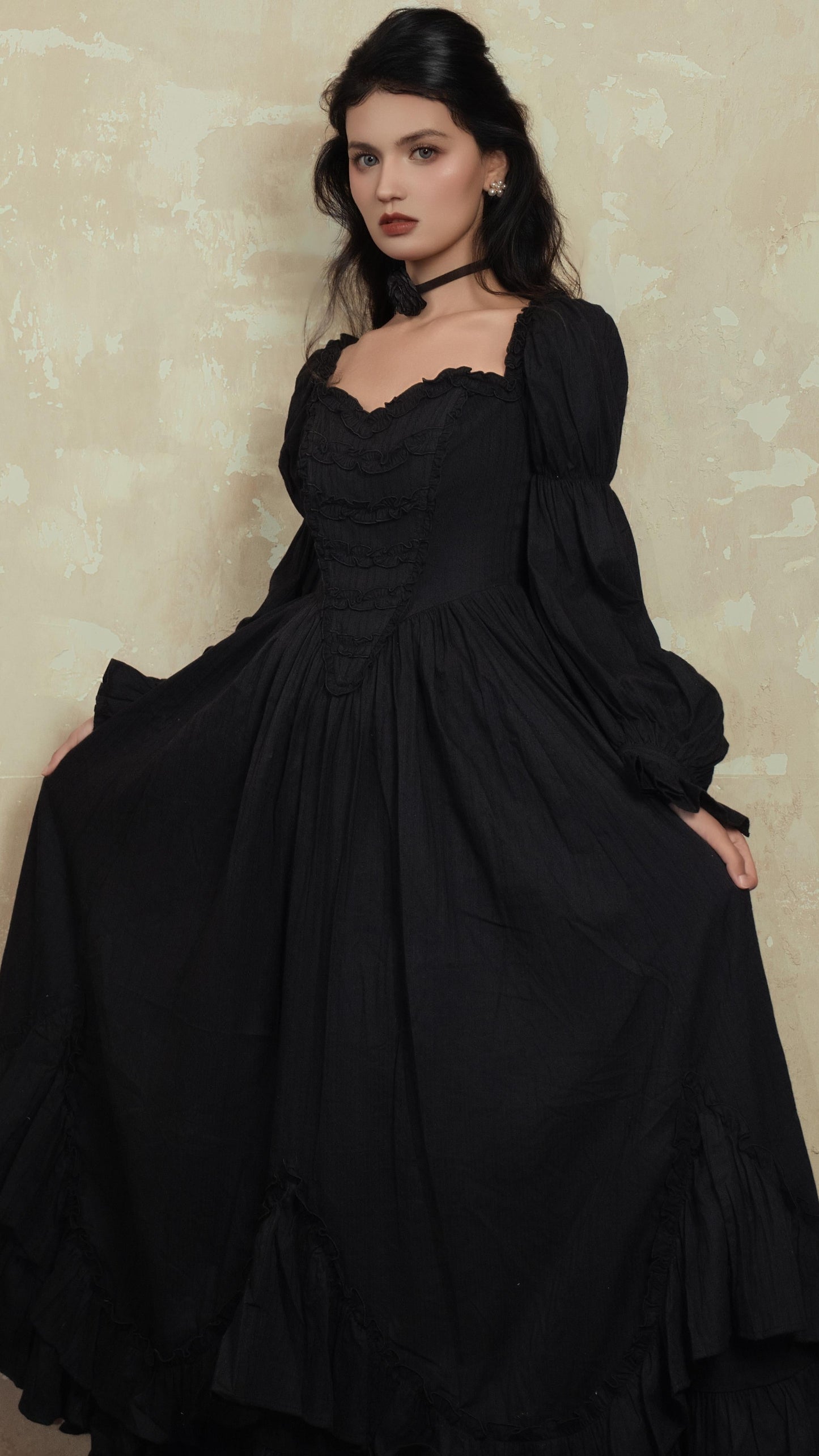 Moonlit Mourning Corset Dress