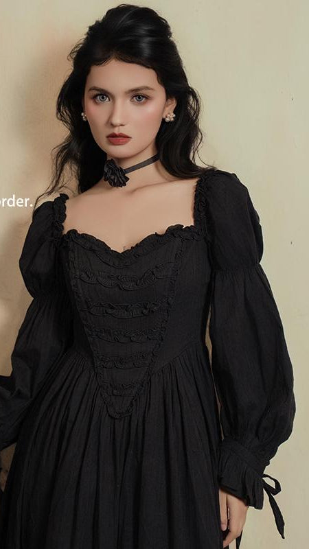 Moonlit Mourning Corset Dress