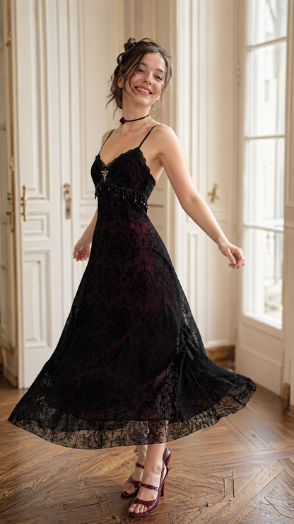 Scarlet Essence of the Night Dress