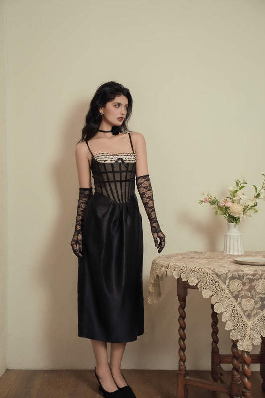 Fishtail Noir Corset Dress