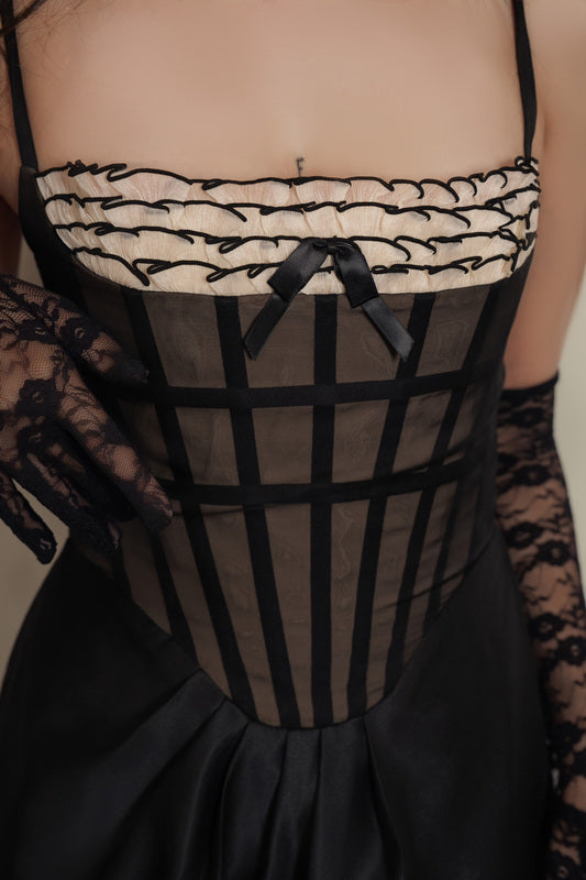 Fishtail Noir Corset Dress