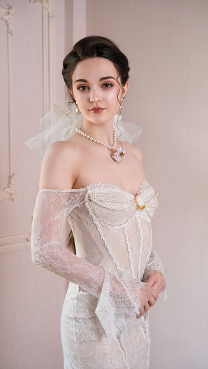 Feathers of Lumen Corset Dress