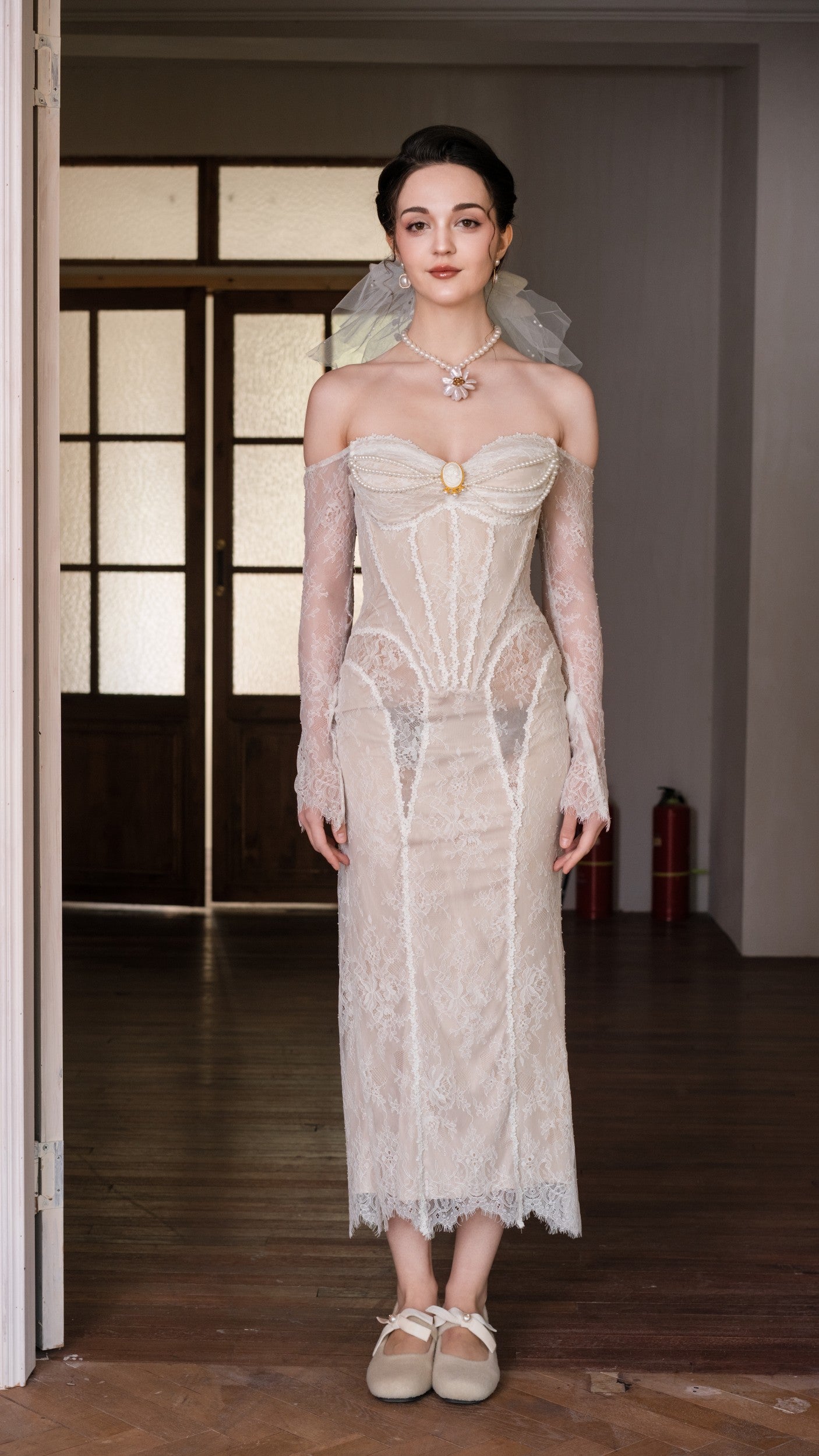 Feathers of Lumen Corset Dress