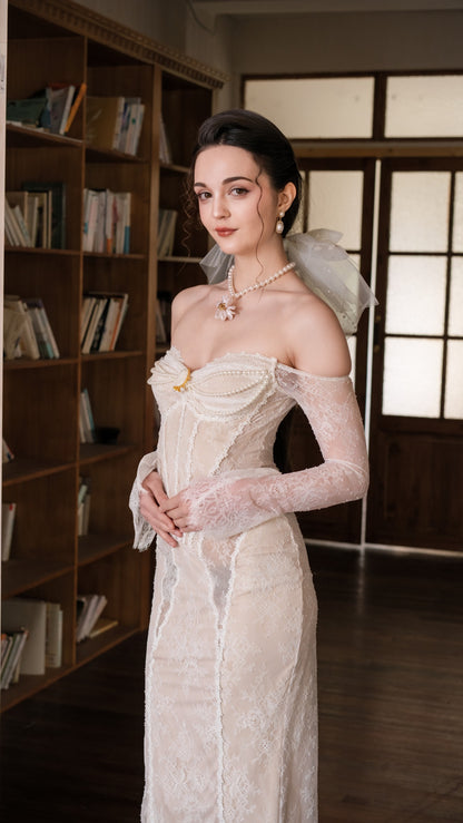 Feathers of Lumen Corset Dress