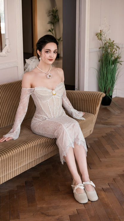 Feathers of Lumen Corset Dress