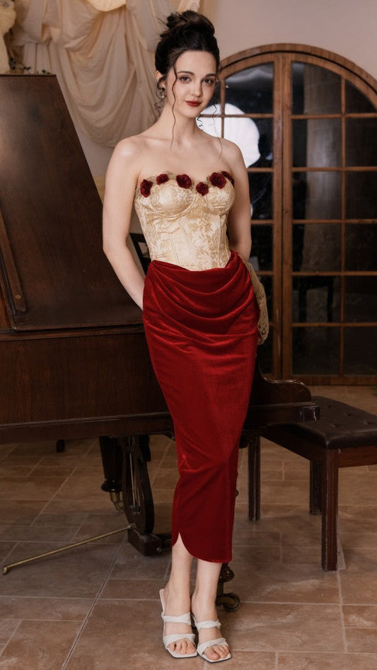 Spanish Wild Rosa Corset Dress