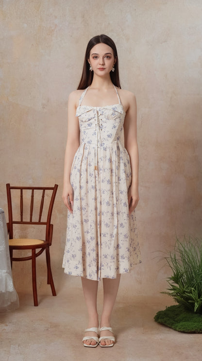 The Cobalt Dream Corset Dress