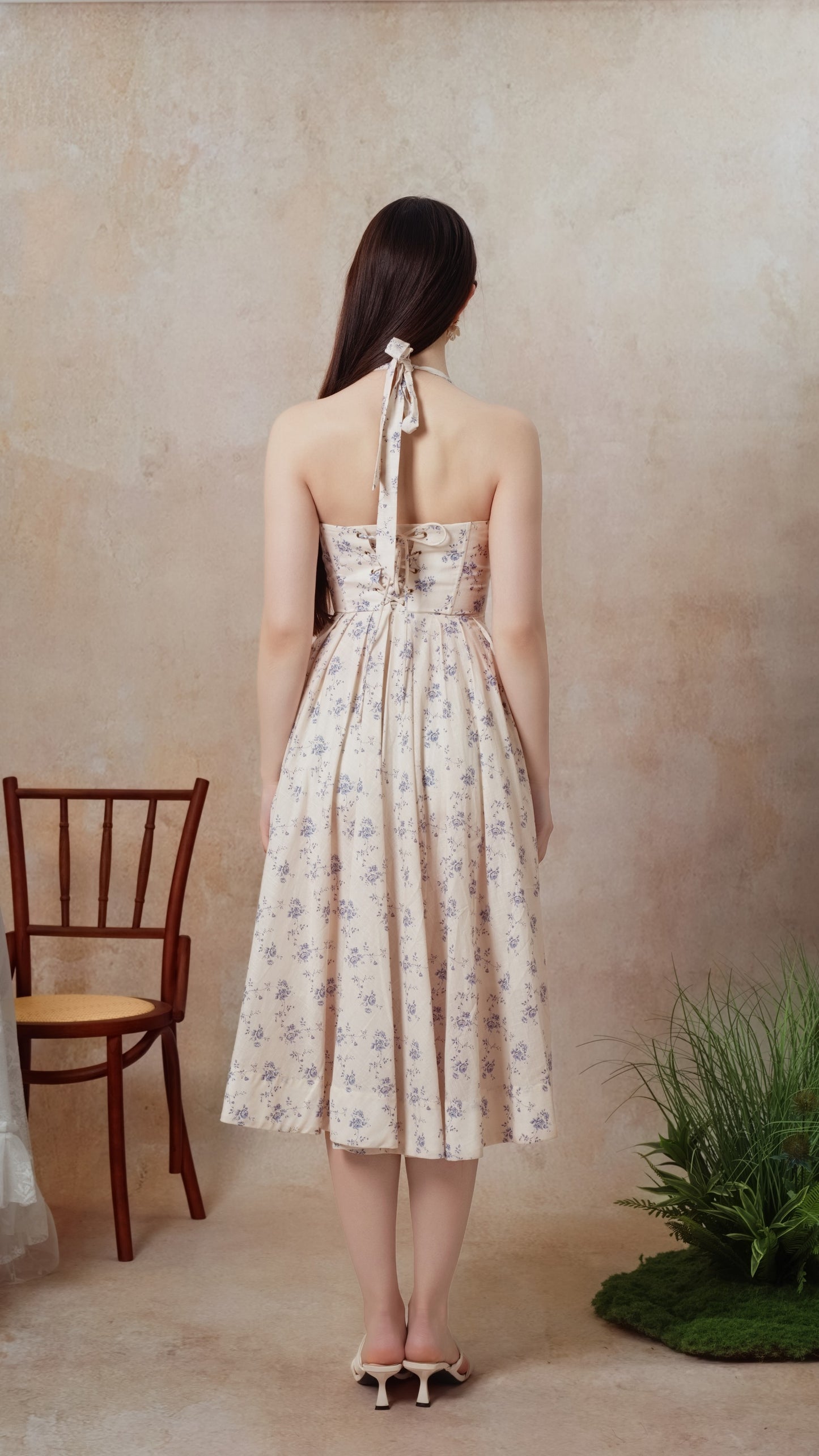 The Cobalt Dream Corset Dress