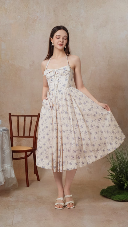 The Cobalt Dream Corset Dress