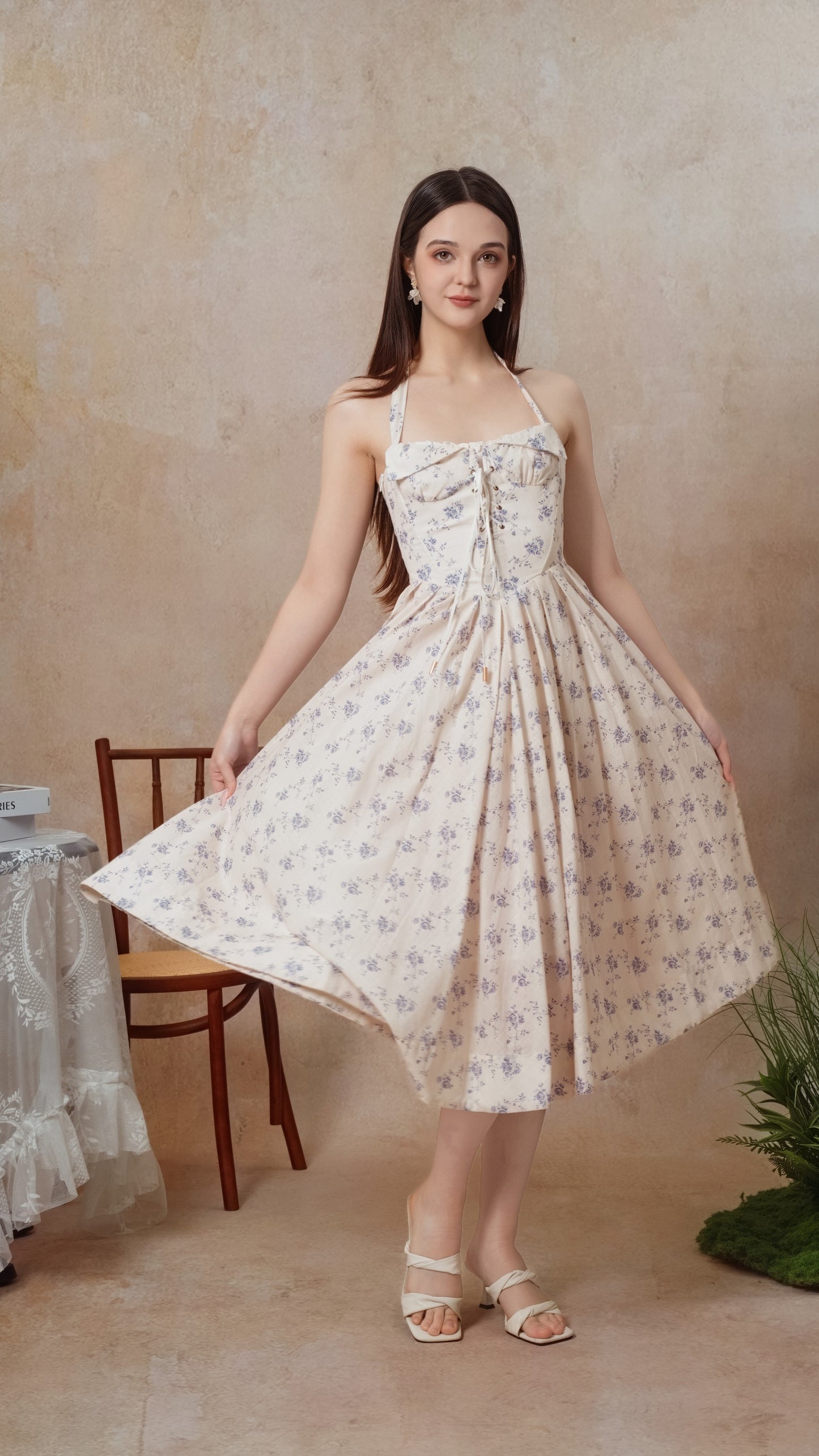 The Cobalt Dream Corset Dress