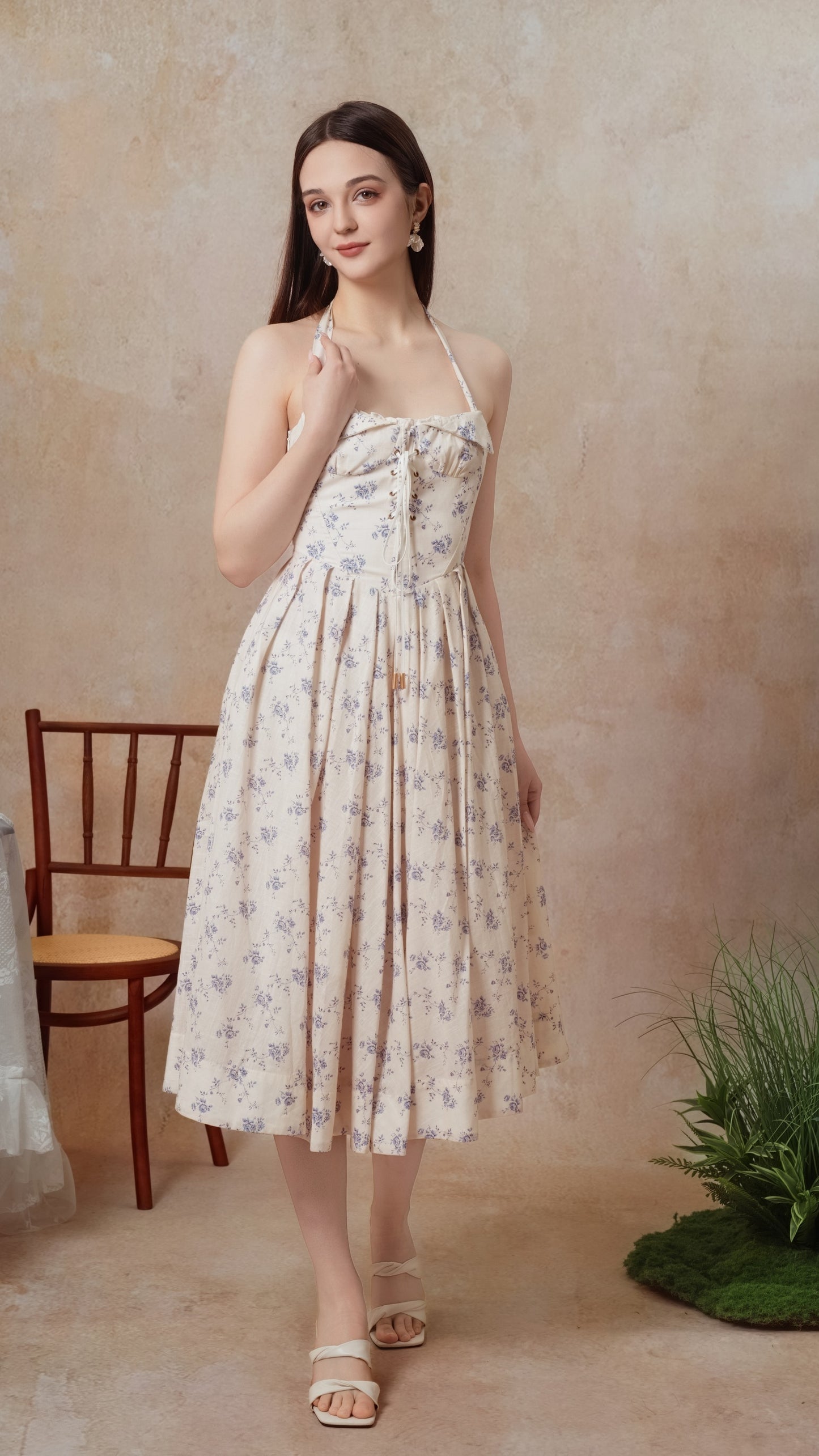 The Cobalt Dream Corset Dress