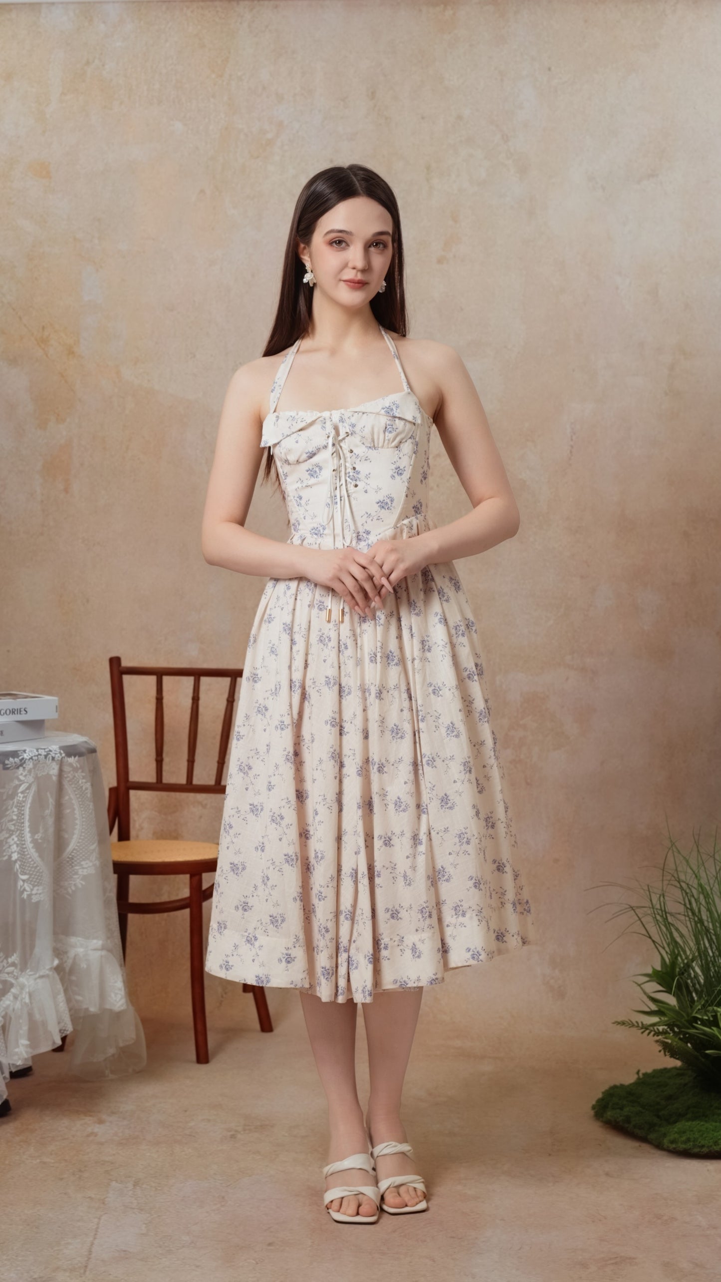 The Cobalt Dream Corset Dress