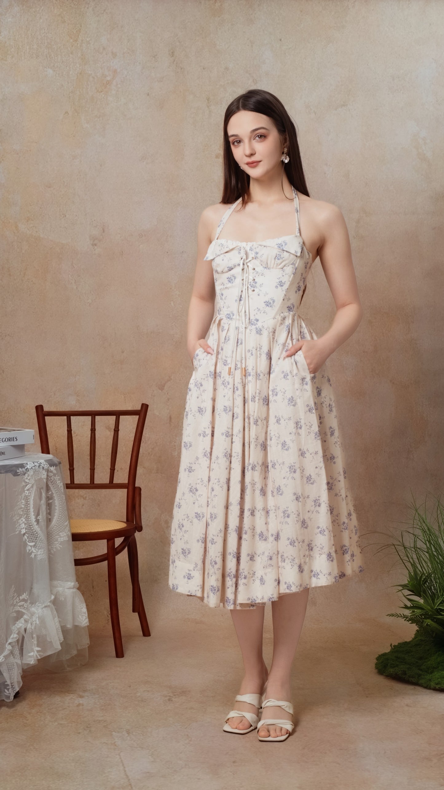 The Cobalt Dream Corset Dress