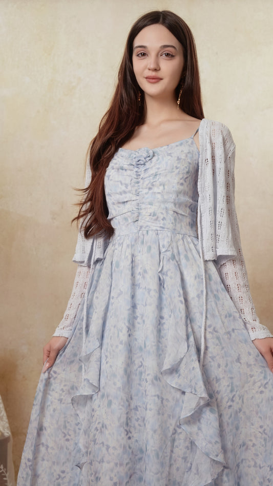 Azure Summer Dress Cottagecore Dress