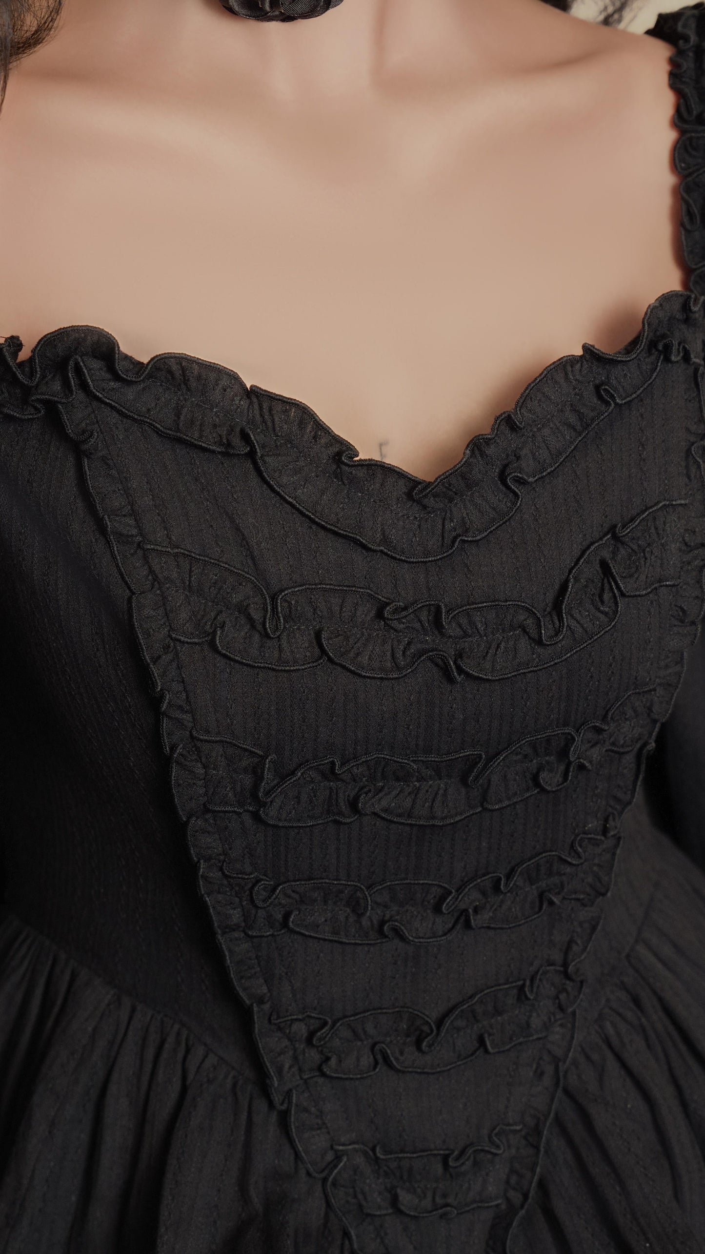 Moonlit Mourning Corset Dress