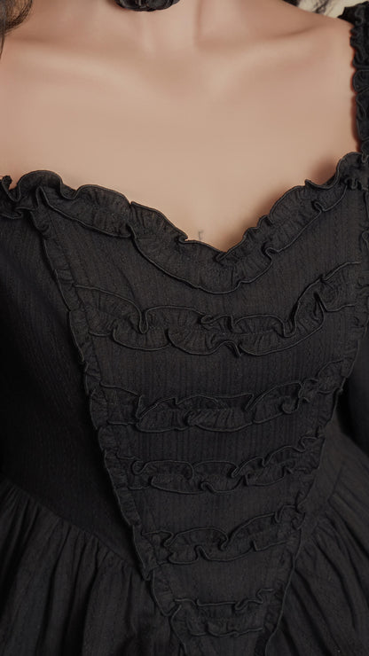 Moonlit Mourning Corset Dress