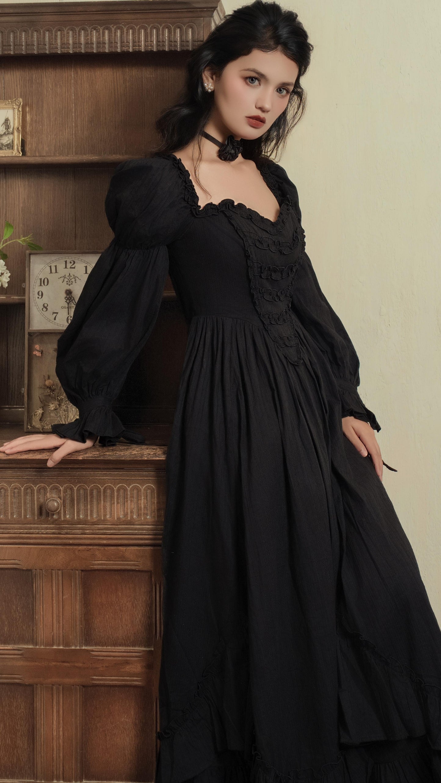Moonlit Mourning Corset Dress