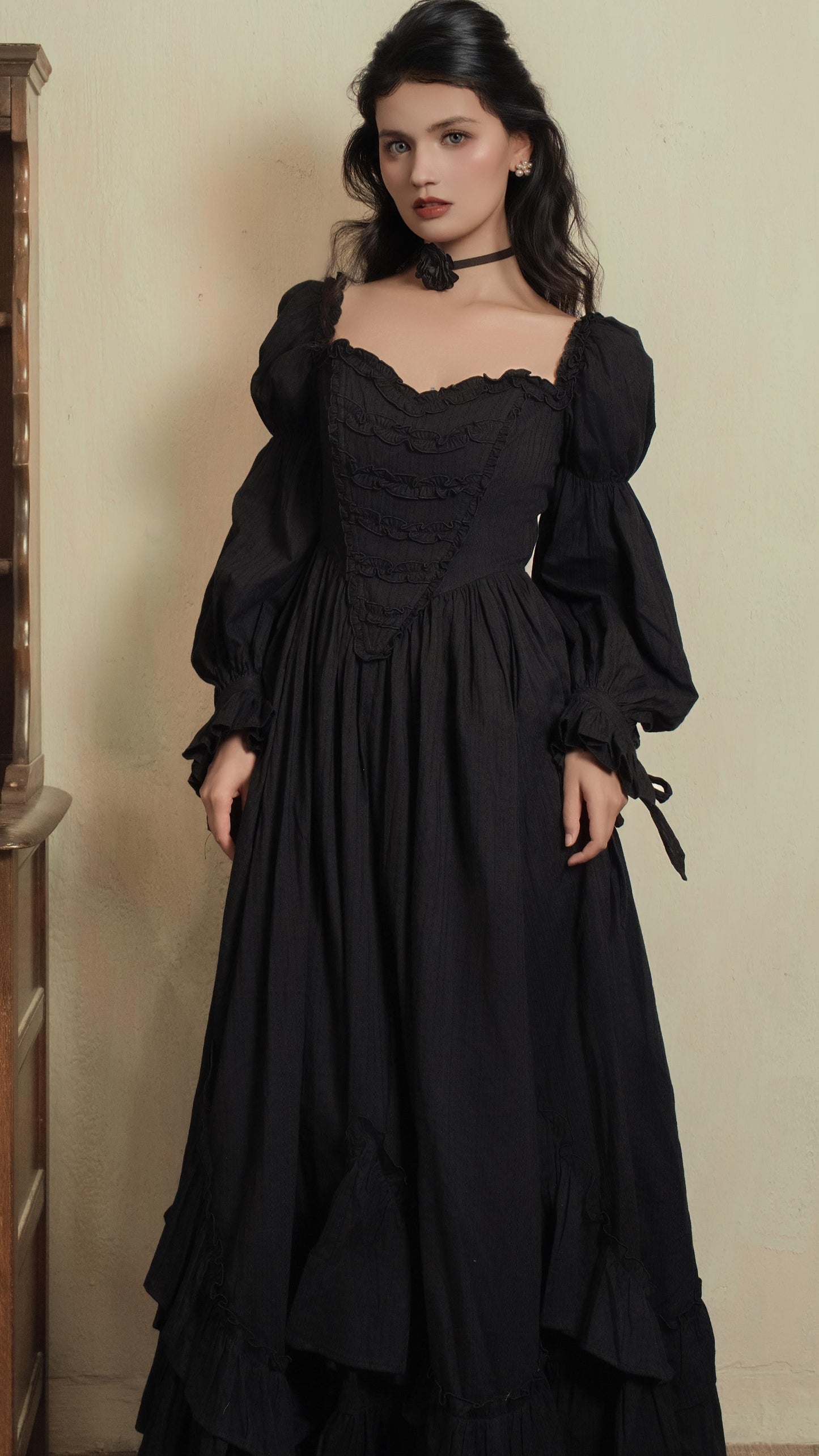 Moonlit Mourning Corset Dress